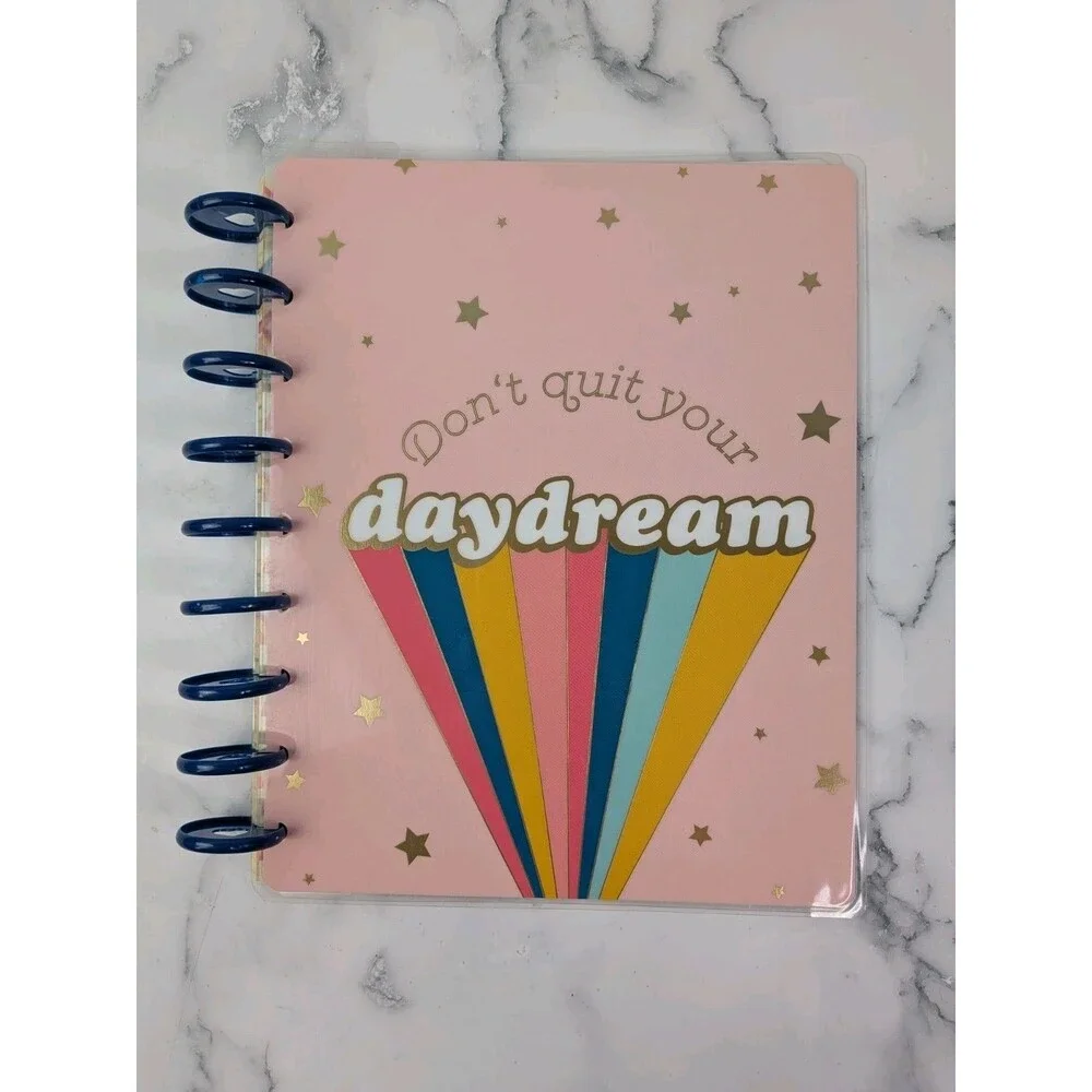Happy Planner Set: Cover, Bookmark, Notes Stickers and 9 Discs *Read Description